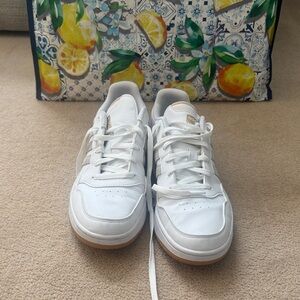 adidas White and Gold Men's Sneakers